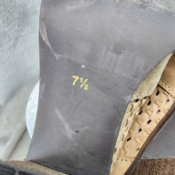 Diba True Shoes Womens Size 7.5 Brown Leather Ankle Boots - Picture 8 of 12